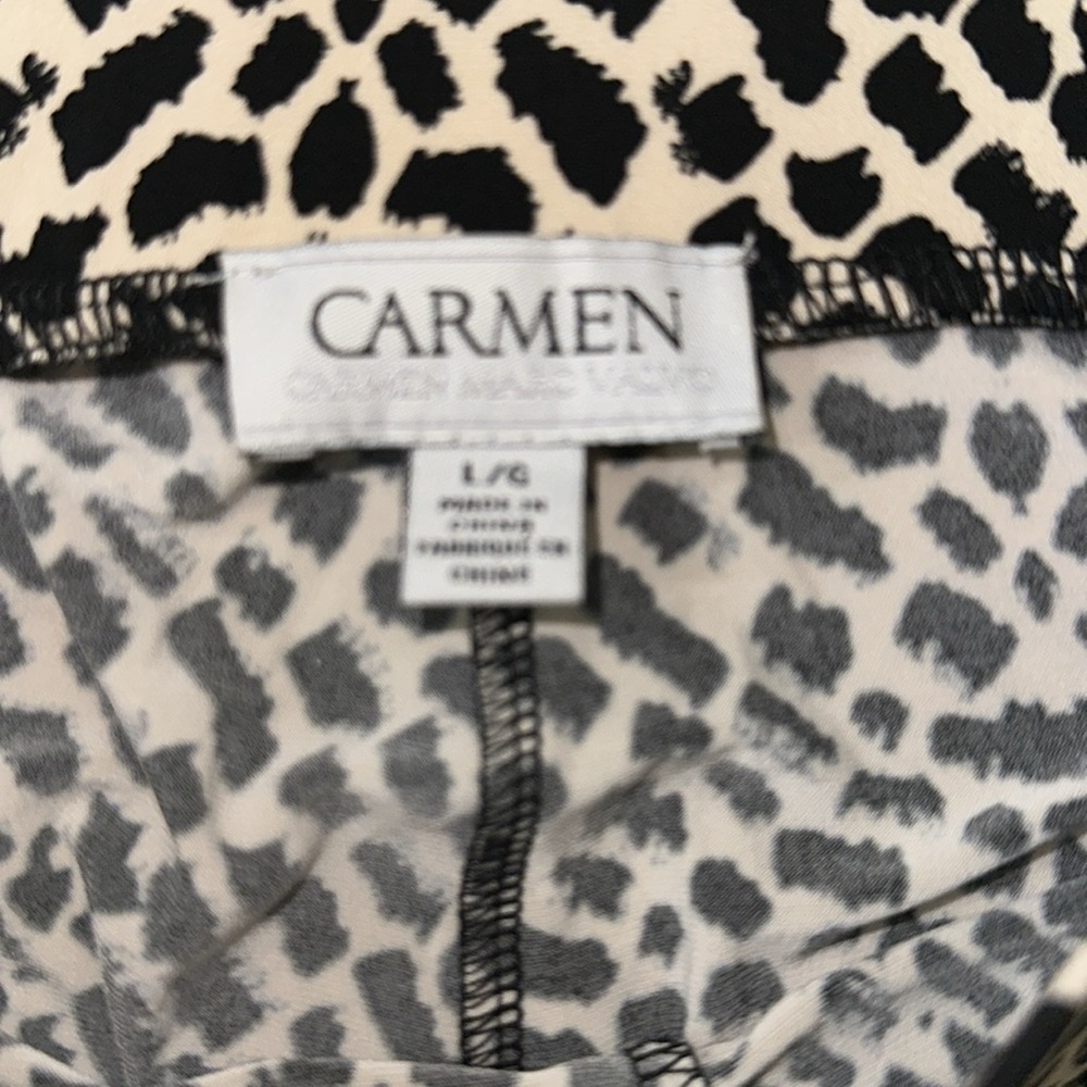 Carmen Marc Valve Wide leg pull‎ on pants Sz. L - Picture 4 of 4